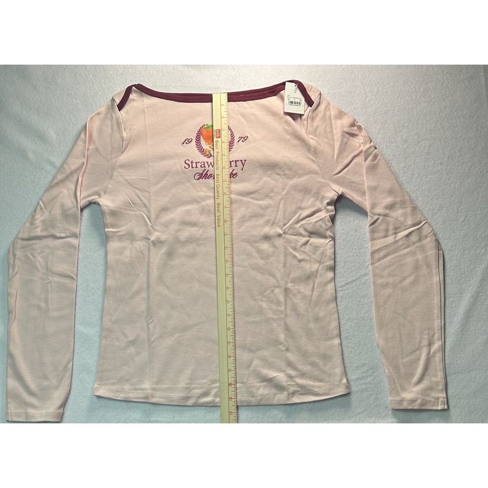Strawberry Shortcake Long Sleeve Pajama Top Women's Size XL